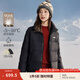 茵曼（INMAN）2024年冬季女裝新品小個(gè)子時(shí)尚百搭羽絨服日常寬松保暖外套 黑色 L