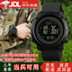 盾者戰(zhàn)術(shù)手表新兵入伍執(zhí)勤軍迷電子表多功能指南針溫度防水電子手表男 黑色【黑盤膠圈】升級(jí)款