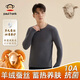PAUL FRANK羊絨蠶絲男士保暖內衣加厚秋冬鵝絨蛋白舒適款含10A抑菌不悶熱