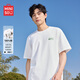名創(chuàng  )優(yōu)品（MINISO）圓領(lǐng)短袖t恤男夏季純棉親膚體恤衫休閑百搭上衣半袖男 白 M