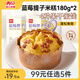 西貝莜面村【99元5件】牛肉餡餅玉米羹包子奶酪餅窩頭燒麥饅頭餛飩雜糧面點 藍(lán)莓提子米糕180g*2袋（2個）