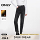 ONLY春夏加絨高腰顯瘦直筒褲九分褲牛仔褲女|124449007 J09 深牛仔灰色 S (160) 64A