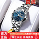 瑞士浪琴Longines手表女士自動(dòng)機(jī)械表新款防水進(jìn)口專用女士手表 本色藍(lán)面瑞士認(rèn)證送表皮帶手鏈 28mm