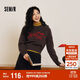 森馬（Semir）毛衣女短款蝴蝶結少女感2025春季圓領(lǐng)正肩套頭衫顯瘦109125107005