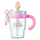 名創(chuàng  )優(yōu)品（MINISO）迪士尼櫻花季杯子墩墩吸管雙飲TRITAN杯小熊維尼水杯可愛(ài)高顏值 小熊維尼 700ml