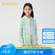 巴拉巴拉兒童長袖襯衫女童2025春裝寶寶中大童格子時(shí)尚潮襯衣208125102002
