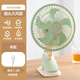 美的你日本品質(zhì)學(xué)生宿舍床上床頭夾式小風(fēng)扇辦公室桌面小型電風(fēng)扇家用靜音夾扇 升級五葉夾扇-薄荷綠【大風(fēng)力 高品質(zhì)】 電源直充