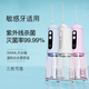 UKS英國沖牙器家用便攜式殺菌水牙線(xiàn)正畸專(zhuān)用清潔口腔防水洗牙神器 鏡湖藍 【升級款】