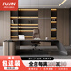 福錦（FUJIN）簡(jiǎn)約現(xiàn)代實(shí)木皮老板桌輕奢總裁桌辦公室經(jīng)理辦公桌高檔烤漆大班臺(tái) 定制尺寸顏色