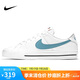 耐克（NIKE）男子休閑鞋NIKE COURT LEGACY低幫運動鞋CU4150-104 藍  42 