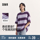 森馬（Semir）短袖T恤男條紋情侶裝夏季半袖上衣oversize無性別潮101324100211