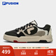 斐樂(lè )（FILA） FUSION斐樂(lè )潮牌BANK DX男鞋場(chǎng)下滑板鞋新款時(shí)尚厚底鞋 豆腐白/黑-TB 41