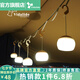 vidalido Vidalido戶(hù)外露營(yíng)充電式鋰電池?zé)艋\花帳篷燈LED照明燈營(yíng)地?zé)?卡其色電池款（單個(gè)）