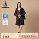 beanpole 90%鵝絨 濱波 秋冬女可拆卸毛領(lǐng)運(yùn)動羽絨服 酒紅色 M 165/88A M