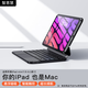 智思慧適用蘋果2024款iPad mini7妙控鍵盤8.3英寸 2021款平板迷你6懸浮磁吸智能觸控板背光藍(lán)牙鍵盤 黑色