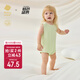 babycare山茶花嬰兒三角爬服隨心裁包屁衣寶寶連體衣 亮酸橙 80cm 