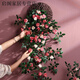 仿真薔薇花壁掛裝飾綠植陽(yáng)臺墻面裝飾掛件遮丑壁飾創(chuàng  )意立體 主圖款