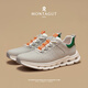 夢(mèng)特嬌男鞋春季透氣2025新款厚底簡(jiǎn)約耐磨運動(dòng)鞋軟底舒適透氣休閑鞋子男 灰色 41