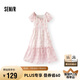 森馬（Semir）連衣裙女U領(lǐng)雪紡長裙溫柔系2025夏季甜美暈染碎花裙109325114032