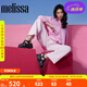 Melissa（梅麗莎）Megan高跟時尚果凍羅馬齒輪涼鞋女33835 黑色 37