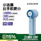 SOLOVE素樂(lè)質(zhì)造F03手持風(fēng)扇便攜式迷你高速USB小風(fēng)扇半導(dǎo)體制冷渦輪節(jié)能電風(fēng)扇夏季戶外5000mAh長(zhǎng)續(xù)航 藍(lán)