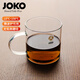 JOKO耐熱玻璃杯無鉛高硼硅玻璃杯耐高溫可微波爐大容量水杯把手咖啡杯 500ml透明500ml1只