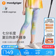 moodytiger【仙女家族】女童緊身褲涼感防曬25年夏季新品高彈速干兒童七分褲