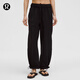 lululemon丨WovenAir 女士可調(diào)節(jié)褲腳高腰衛(wèi)褲 速干芯吸 LW5HTQA 黑色 M