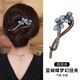 LANSILL氣質(zhì)藍(lán)蝴蝶后腦勺一字扭扭夾女高級(jí)感發(fā)夾發(fā)量多媽媽盤發(fā)抓夾頭飾 F3421藍(lán)蝴蝶扭扭夾