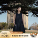JNBY/江南布衣25夏新品連衣裙無袖牛仔異形圓領(lǐng)寬松5P5G10650 991/牛仔藏青 L