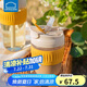 樂扣樂扣（LOCK&LOCK）咖啡杯耐熱玻璃水杯子男女學(xué)生便攜式雙飲吸管杯隨手杯350ML黃色