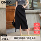 ONLY夏季時(shí)尚百搭開叉高腰中長(zhǎng)裙牛仔半身裙女|124137016 J09 深牛仔灰色 S (160) 64A