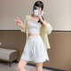 邦帛世短褲女2025春夏新款山本高腰A字寬松顯瘦清爽涼感垂順百搭三分褲 山本運(yùn)動(dòng)短褲【白】 M 推薦【100-115斤】