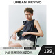 UR2025春季新款女裝復(fù)古休閑蝴蝶結(jié)無袖牛仔襯衫UYU850007 藍(lán)色 （袖口偏大） M