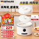 OSTMARS德國陶瓷電飯煲家用3-4個(gè)人0涂層全陶瓷內(nèi)膽電飯煲小型電飯鍋無涂層智能電飯煲可預(yù)約定時(shí)煲仔飯 【全陶瓷內(nèi)膽】 3L 智能定時(shí)+雙蓋增壓 雙蓋增壓，智能預(yù)約