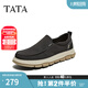 他她（TATA）2025春商場(chǎng)同款一腳蹬男休閑鞋新款PEN01AM5 黑色 43