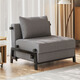 喻品沙發(fā)床折疊兩用客廳陽(yáng)臺書(shū)房布藝小戶(hù)型單人款沙發(fā)S331灰色80