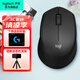 羅技（Logitech）M330無線鼠標(biāo)靜音辦公鼠標(biāo)辦公鼠標(biāo)右手鼠標(biāo)輕音適應(yīng)咖啡廳圖書館寢室 便攜帶2.4G接收器 M330 黑色+G鼠標(biāo)墊