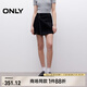 ONLY2025夏季新款個性時髦高腰A字褲裙短褲牛仔褲女|125243002 J19 黑牛仔 M