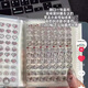 迷你線(xiàn)條小狗貼紙冊可愛(ài)手賬裝飾貼畫(huà)手指甲防水咕卡手賬貼紙桌面 3500枚小鼻嘎+收納冊