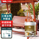 三青水性木蠟油防腐木油木用翻新漆實(shí)木家具防霉油漆半透明紅木色1KG