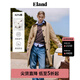ELAND衣戀風(fēng)衣女簡(jiǎn)約風(fēng)翻領(lǐng)直筒收腰顯瘦長(zhǎng)款外套2024秋季新款 卡其色(35)Beige L 170