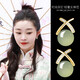 QPQK和田玉耳釘2025新款爆款高級感冰種氣質(zhì)耳環(huán)女純銀耳飾送媽媽禮物 青玉銀耳釘