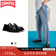 看步（CAMPER）Walden新款男鞋多色復(fù)古樂(lè)福鞋增高商務(wù)通勤戶外軟底休閑皮鞋 黑色019 43 寬腳/高腳背建議拍偏大一碼
