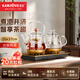 金灶（KAMJOVE）多功能自動底部上水電熱水壺燒水壺玻璃煮茶器噴淋式煮茶壺燒茶壺 0.8L H-9A