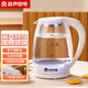 容聲電水壺2L高硼硅玻璃電熱燒水壺家用大容量304不銹鋼開(kāi)水茶壺燒水器 2L 藍光燒水