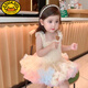 G.DUCKKIDS2025連吊帶tutu裙女寶春嬰兒秋新款女童連衣裙突突裙 吊帶【鵝黃彩虹】 90