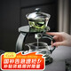 尚言坊玻璃茶具整套家用辦公高檔懶人自動泡茶神器三件套泡茶器全套裝