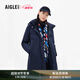 AIGLE艾高秋冬ACW22WOUI009女士防風加厚保暖上衣極寒羽絨服 帝國深藍 AF963 M (38) (165/88A)