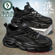 啄木鳥運(yùn)動(dòng)鞋男鞋夏季2025新款網(wǎng)面透氣老爹鞋厚底防滑減震休閑跑步鞋子 黑色 【品牌清倉(cāng)撿漏】 43 【標(biāo)準(zhǔn)尺碼】